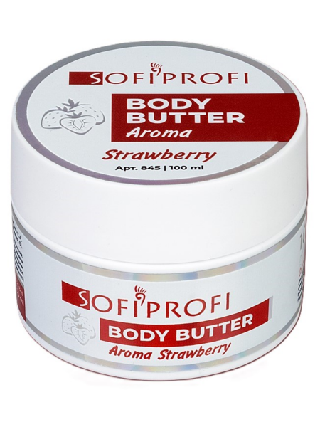 Увлажняющий баттер-суфле для тела Клубника Sofiprofi BODY BUTTER, 100 мл